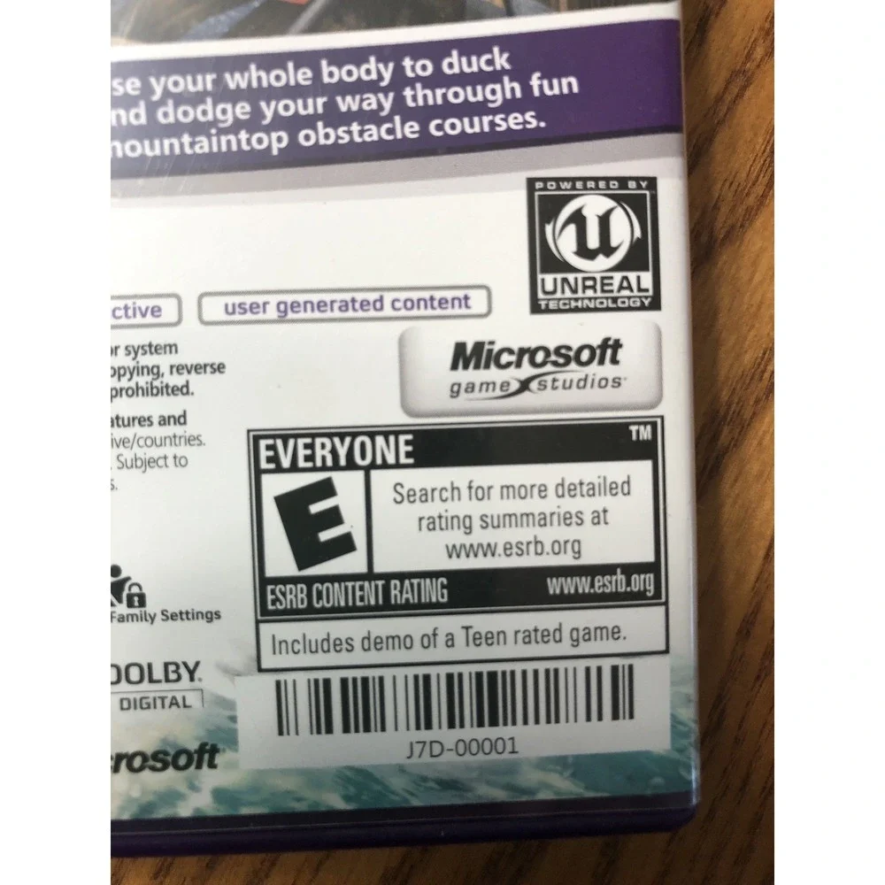 Kinect Adventures (Xbox 360, 2010) Complete with Senor Calibration Card Preowned